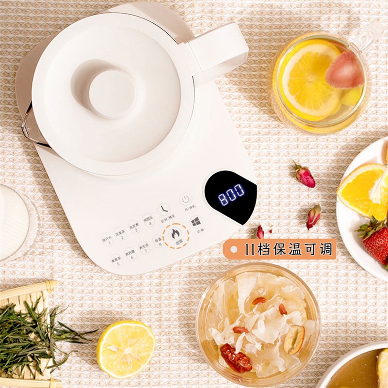 陶瓷釉养生壶不结水垢 1.8L煮茶壶电热水壶全自动断电 烧水壶家用