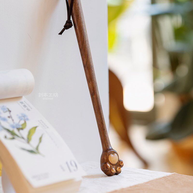 猫爪痒痒挠/创木工坊实木可爱不求人背部按摩教师节创意抓痒器