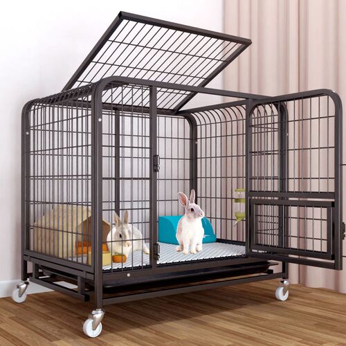 兔子笼家用大号室内养兔托盘荷兰猪豚鼠笼宠物兔窝兔笼双层防越狱