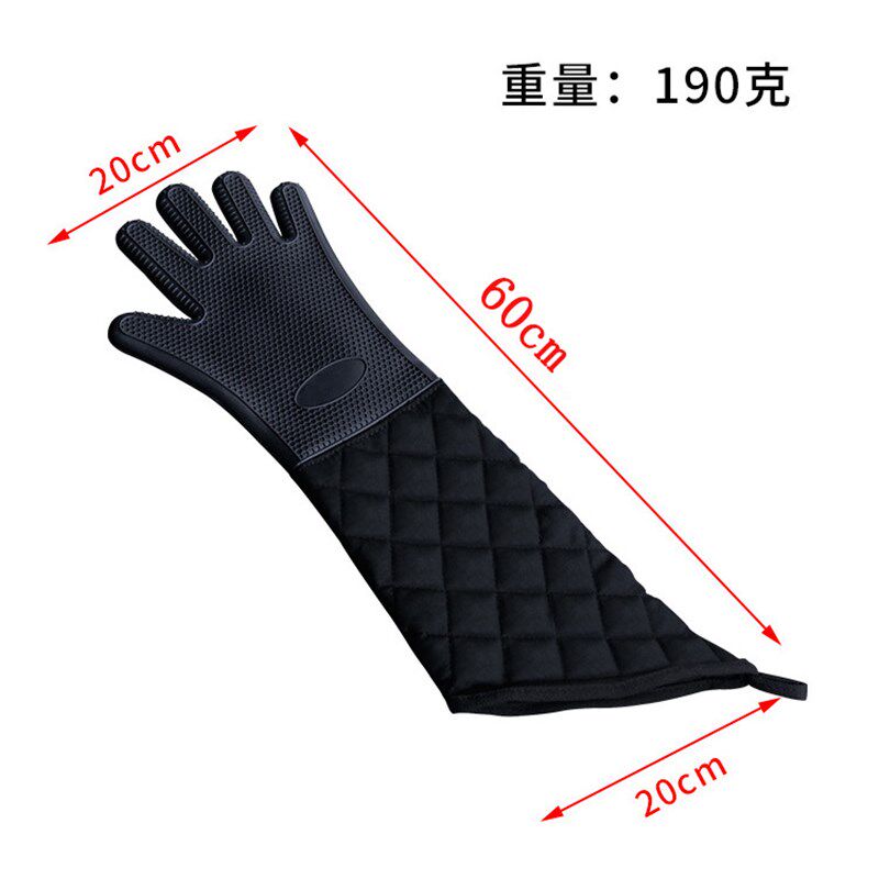 加长60CM大烤箱隔热防烫手套商业用烤炉微波炉蒸箱耐高温加厚手套