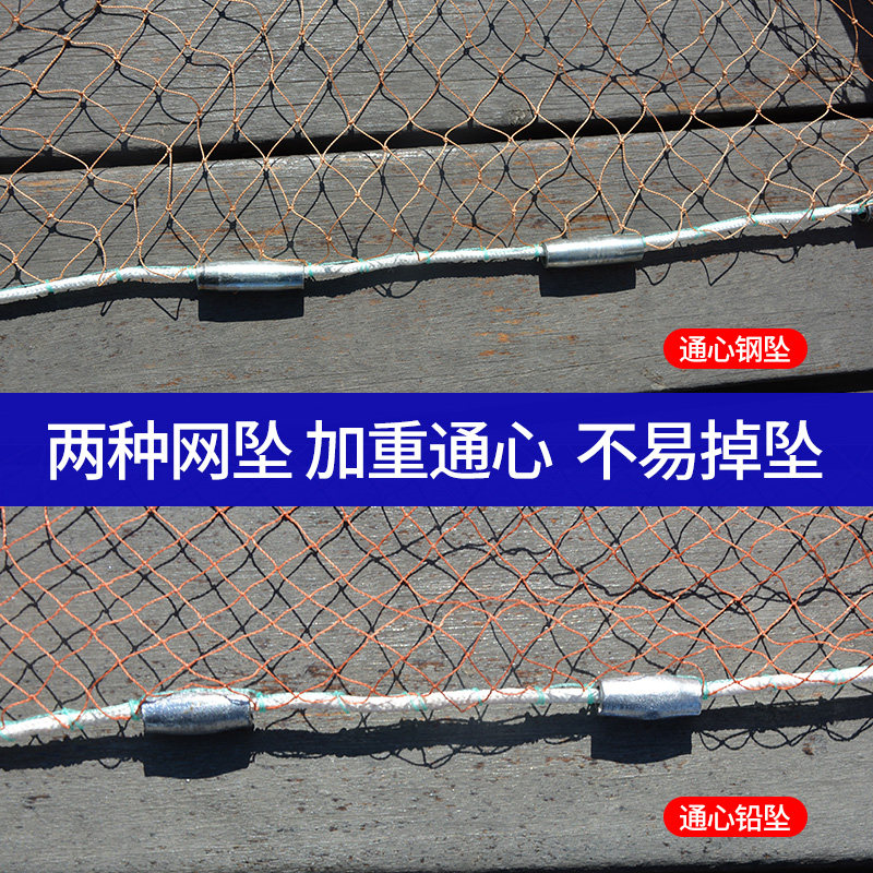 传统轮胎线手撒网手抛网老式撒网渔网捕鱼网抓鱼网旋网自动捕鱼网