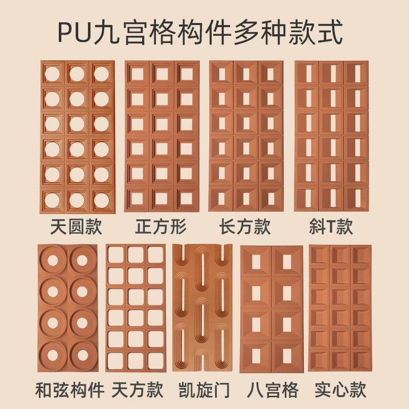 pu文化砖彷古小青砖堆砌石背景墙复古轻质石皮别墅外墙砖文化石材
