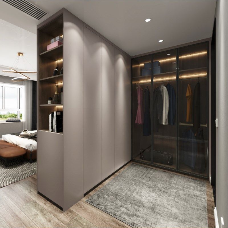 成都鲁丽欧松板/万华禾香板全屋定制衣柜整体卧室一门到顶衣帽间