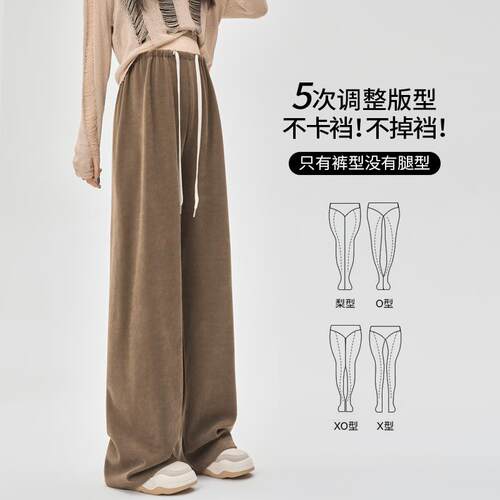 孕妇裤子春夏外穿阔腿裤春秋薄款春季休闲长裤全孕期托腹秋装宽松