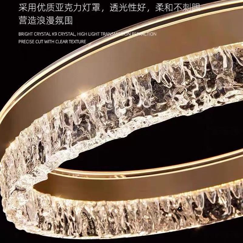 2025新款客厅吊灯大厅主灯意式极简压克力卧室吸顶灯饭厅长条灯具