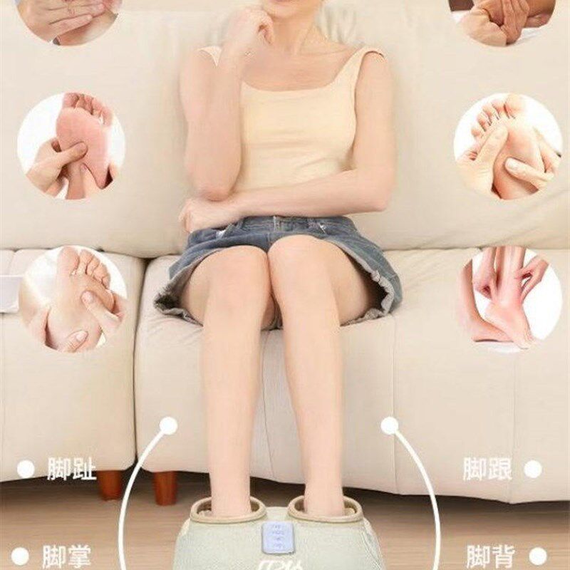 ykjj足疗机脚部按摩仪加热经络疏通揉捏腿足部脚底按摩器全自动