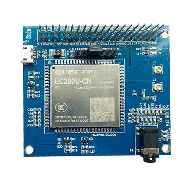 树莓派4B模块4G扩展板EC200U串口python开发板GNSS定位电话发短信