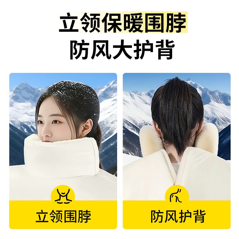 超级特厚电动车挡风被冬用2025新款二合一雨衣新型挡风被双面防水