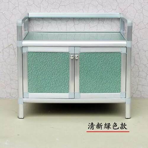 不生锈碗盘柜家用厨房整体橱柜收纳柜多功能经济型简易灶台柜储物