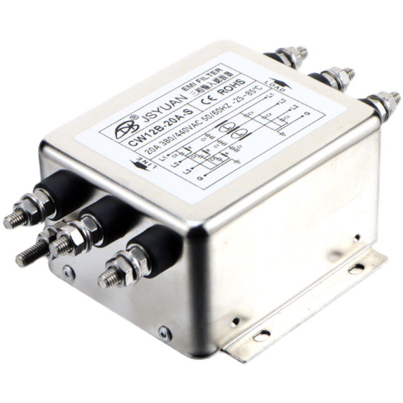 三相三线电源滤波器 CW12B-30A-S 10A 20A 30A40A50A60A80A螺栓式