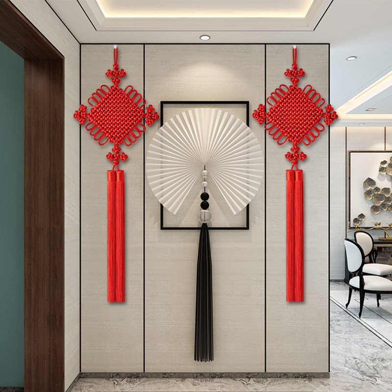中国结挂件客厅装饰电视背景墙玄关入户门挂饰新中式玄关过年礼品