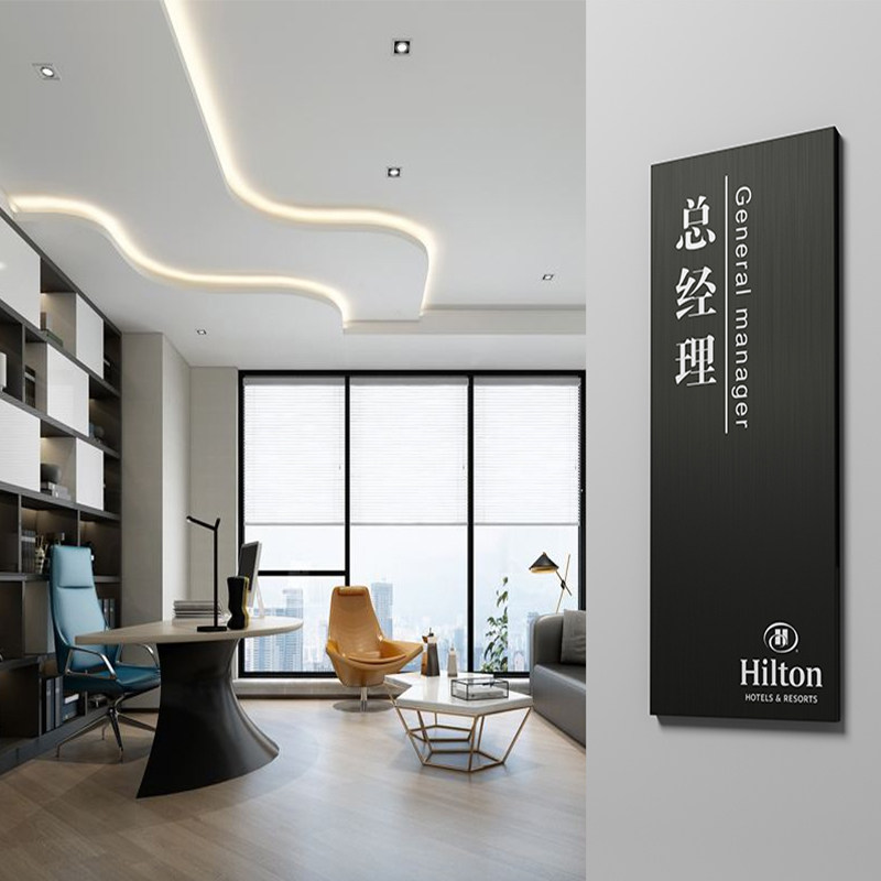 公司办公室门牌科室牌门贴牌个性创意牌提示纯金属标识牌定制定做