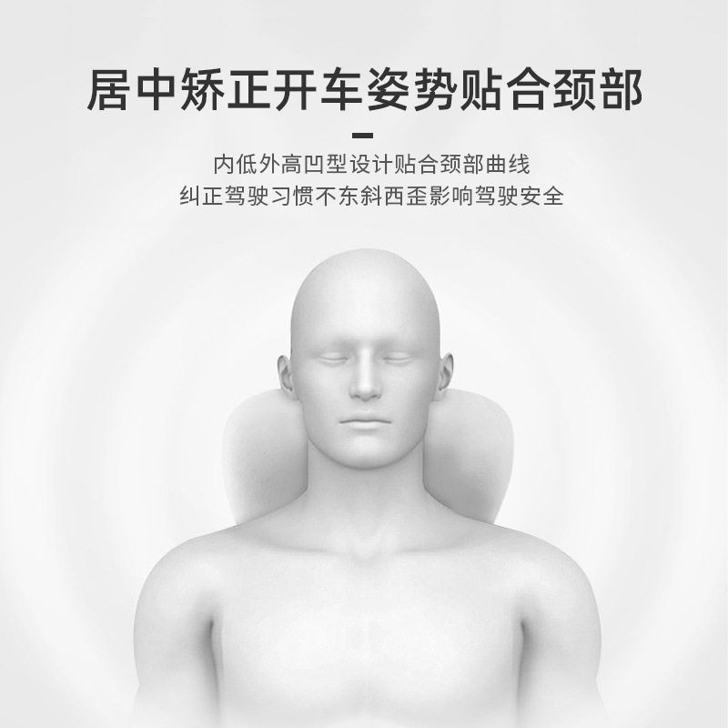 汽车枕头加热按摩护腰托靠垫电动驾驶司机热敷开车载护颈枕靠背垫