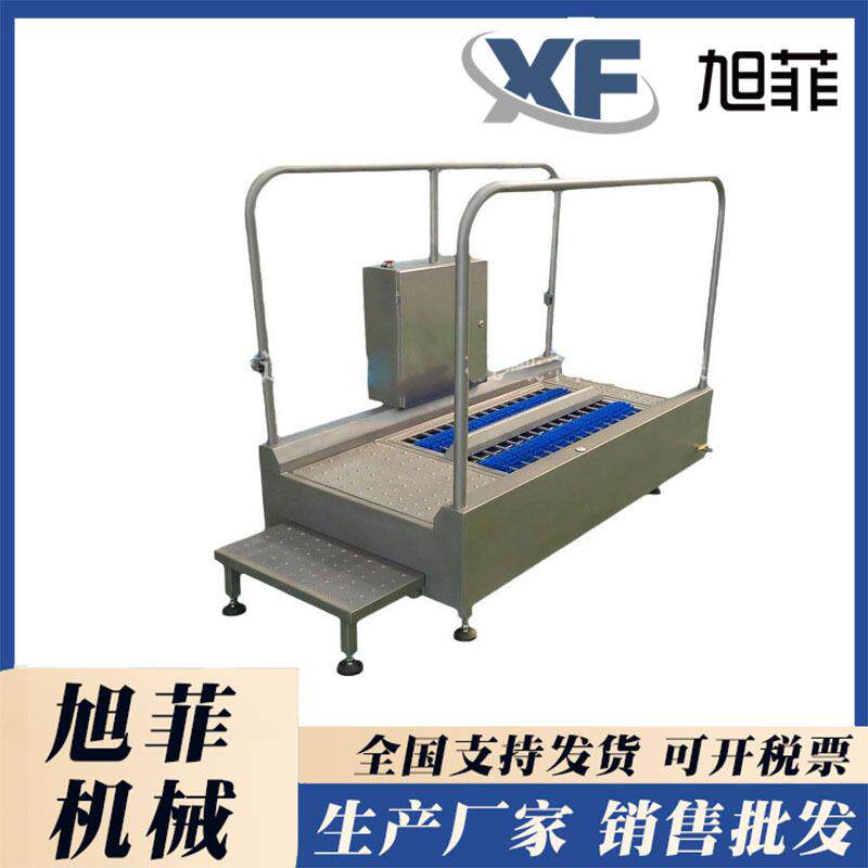 单通道洗靴机 靴底鞋底清洗消毒设备 食品净化车间洗消一体