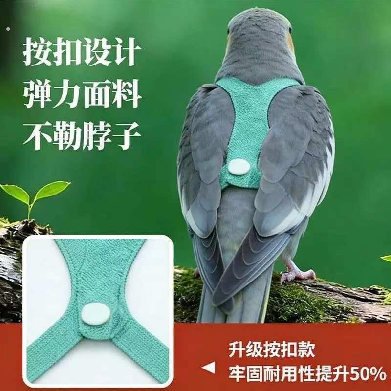 小太阳放飞背心小太阳牵引绳背带式夏季新款鹦鹉外出牵引绳玄凤牡