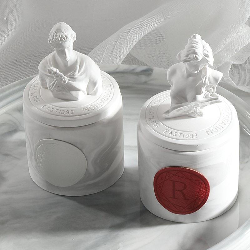 香薰蜡烛雕像精油大豆蜡香氛扩香烛创意品质伴手礼节日礼盒套组