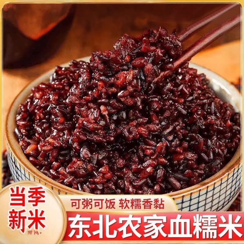 东北黑糯米正宗血糯米新米农家五谷杂粮黏米粗粮端午节包粽子专用