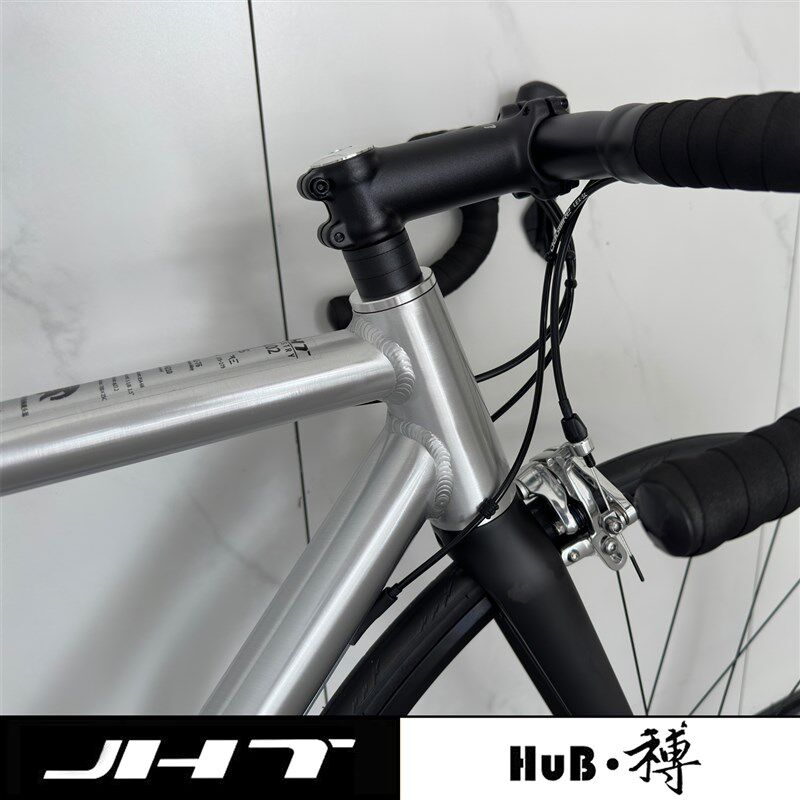 HuB和博公路自行车铝合金车架配碳纤维前叉圈刹外走线 线竞技整车