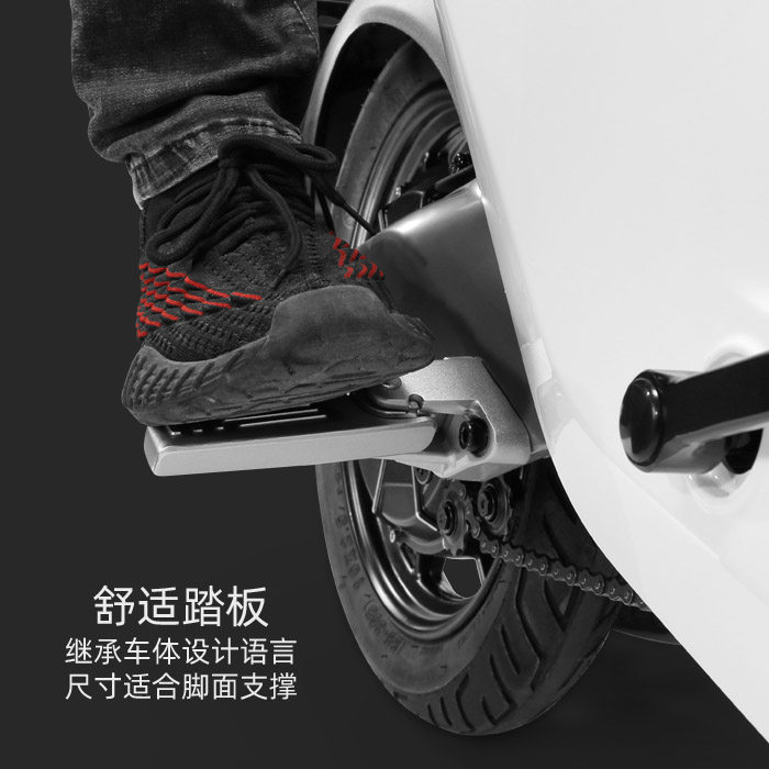 专用于小牛M1/Mqi2电动车脚踏板脚蹬折叠合金后座搁脚蹬改装配件