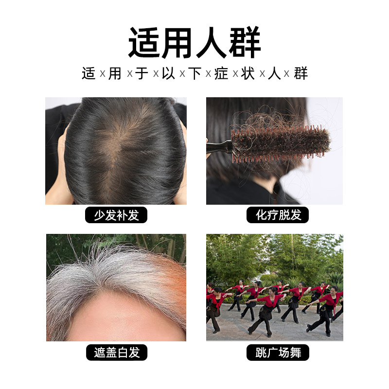 假发短发女真发全真人发圆脸中老年短卷发全头套式自然妈妈假发套