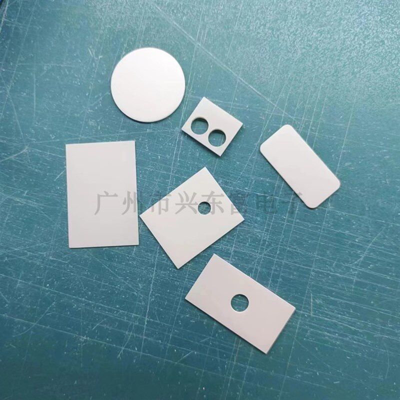 ALN氮化铝陶瓷片 定做各种尺寸 超高导热大功率MOS管陶瓷基片