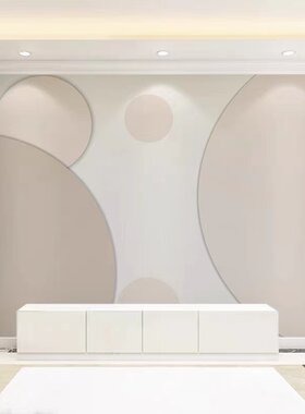现代简约米色墙纸客厅电视背景墙壁纸沙发墙定制壁画2023新款壁布