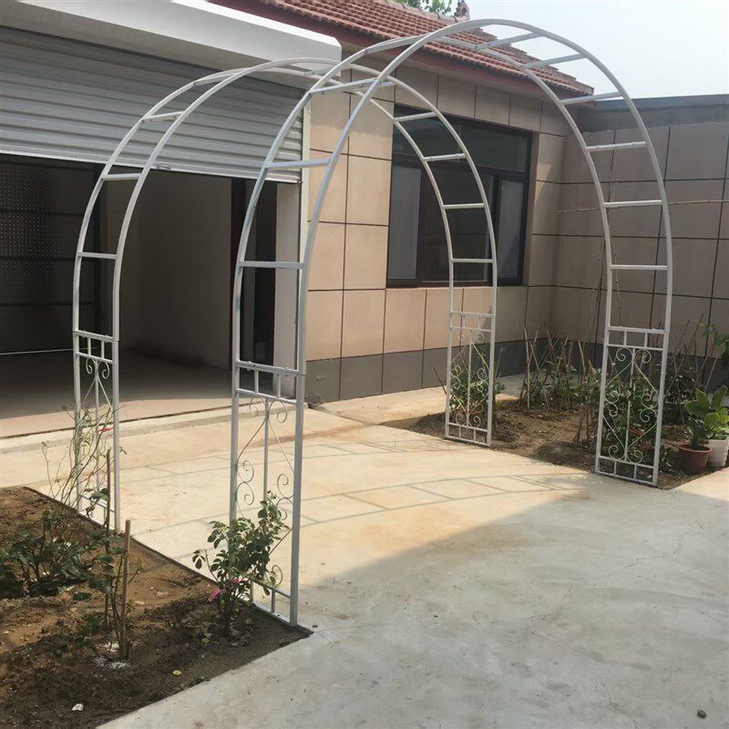 欧式花架爬藤架拱门架葡萄架月季蔷薇紫藤植物攀爬架户外庭院花园