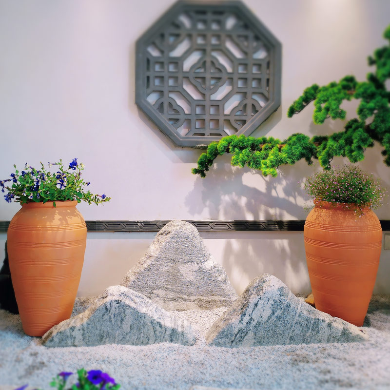 欧式大号高盆高瓶红陶花盆粗陶陶罐无耳透气户外园林景观厂家直销