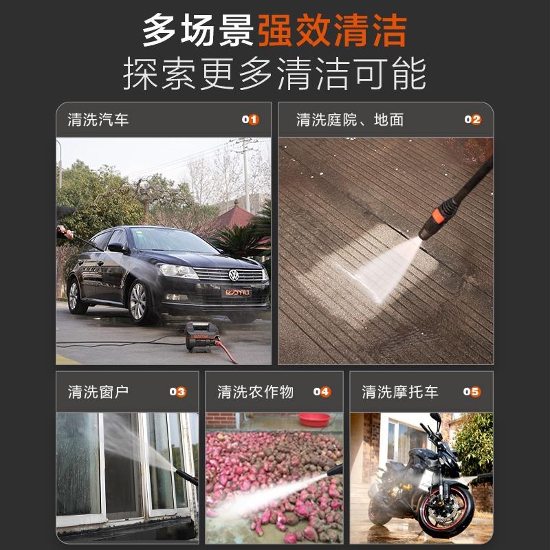 亿力4421洗车机2000W家用220V高压神器便携大功率强力地水枪泵抢