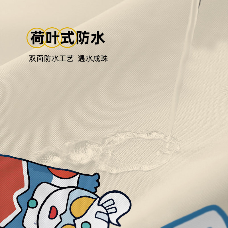 卡通磁吸浴帘防水布加厚防霉隔断窗浴室淋浴屏风日式化妆室挂帘子