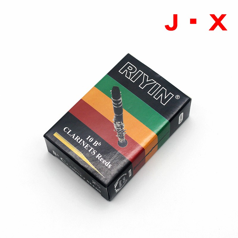 降B调单簧管笛头哨片黑管芦苇簧片二号三号二号半乐器配件10片/盒图片