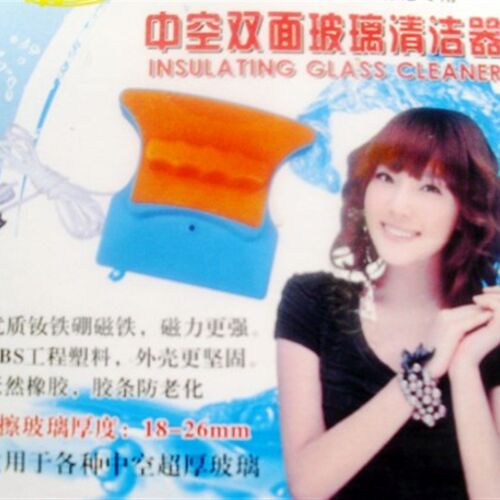 家用双面玻璃清洁器擦玻璃器擦窗户刷工具配件胶皮条刮水百洁棉布