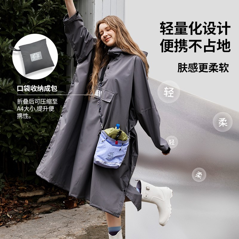 雨衣学生上学专用2025新款全身防暴雨便捷带书包位自行车骑行雨披