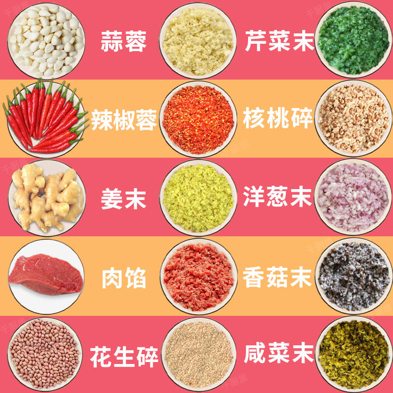 商用电动绞蒜器绞碎蒜泥切大蒜家用厨房捣碎磨姜蓉搅蒜神器打蒜机