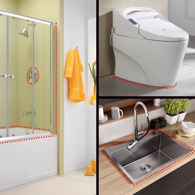 瓦克 DA防霉玻璃胶厨卫密封胶醇型固化防水胶中性硅酮胶 2支装