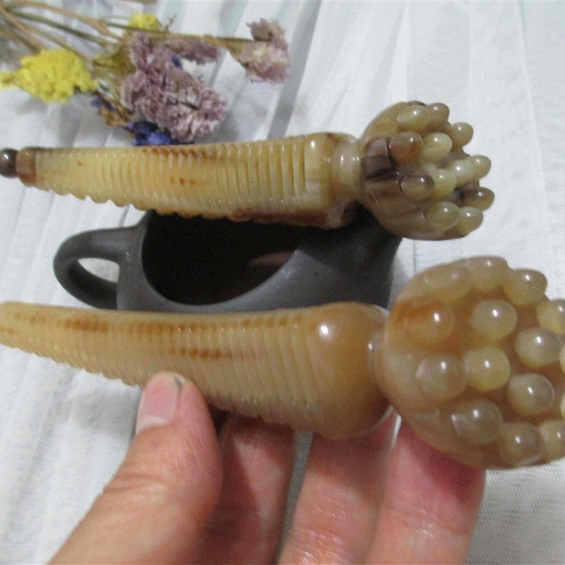 拨筋棒牛角莲蓬经络棒脸部专用穴位按摩器眼霜导入棒面部拔筋棒女
