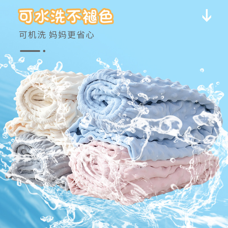 豆豆绒婴儿床床笠单件儿床单床罩秋冬3D触感保暖加绒宝宝新生定制