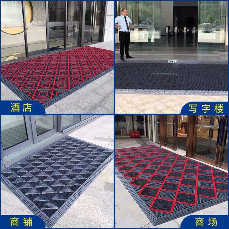 模块门垫旅馆户外门台阶垫三合一酒店除尘地垫拼接式酒店大门防尘