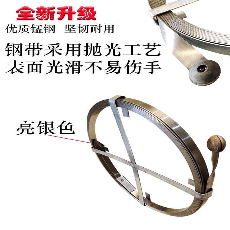 工业大型污水井地下管道手动下水道疏通神器专用工具钢带条器乐天