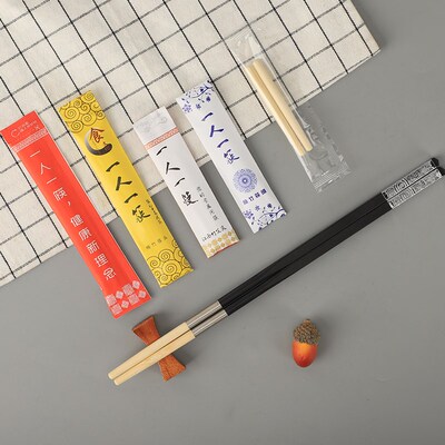 一次性筷头可换头筷子拼接火锅筷1000双一人一筷竹筷拆卸定制log