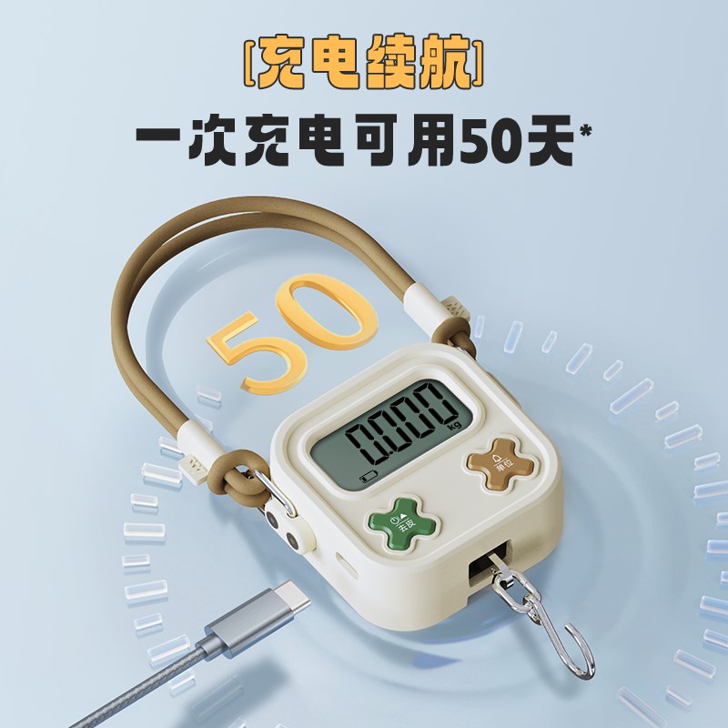 香山手提秤家用复古电子秤迷你快递秤高精度买菜防欺诈便携秤充电