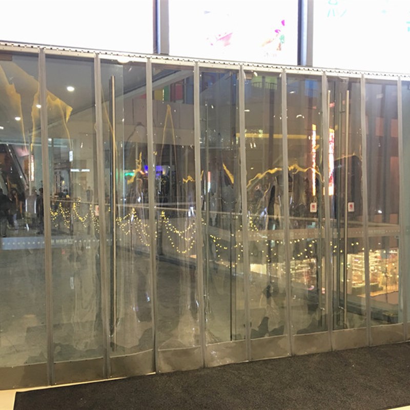 冬季pvc塑料透明磁性自吸门帘商场隔热保温防风家用磁铁隔断皮帘