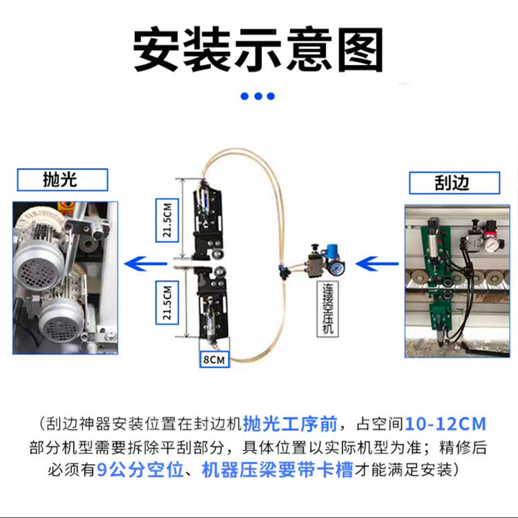 封边机柔性刮边器弹性平刮刀片断丝清除胶线极东南兴木工机械配件