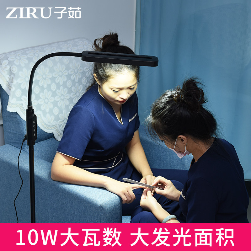 美容灯纹绣美甲纹眉纹身专用便携拍照无影冷光美睫灯led落地台灯