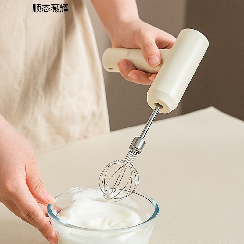 无线充电型电动打蛋器不锈钢奶油打发器搅拌器家用搅拌机烘焙