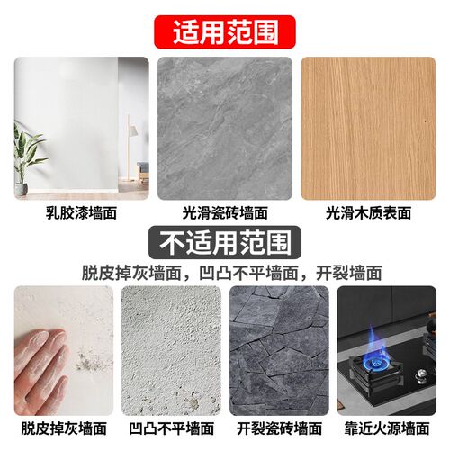 静电厨房防油贴纸透明防水自动吸附油烟机灶台橱柜防油烟防霉贴膜