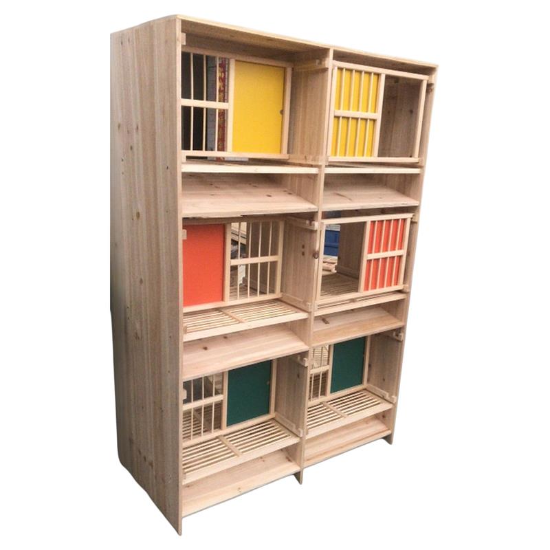 信鸽用品用具 赛鸽组合巢箱 实木鸽笼 种鸽巢箱 木质鸽笼 鸽具