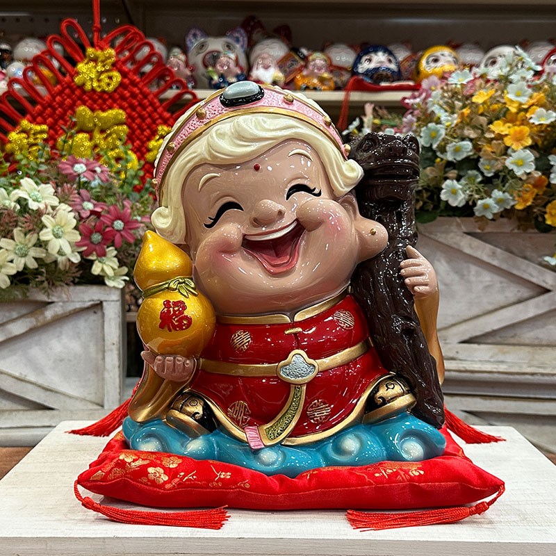 送长辈老年人生日礼物寿婆寿星公摆件外公外婆祝寿贺寿礼品妙工坊
