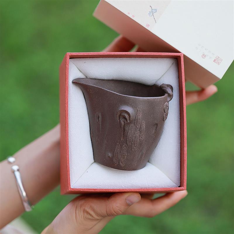 宜兴紫砂公道杯全手工制正宗原矿段泥松桩匀杯分茶器公杯功夫茶具