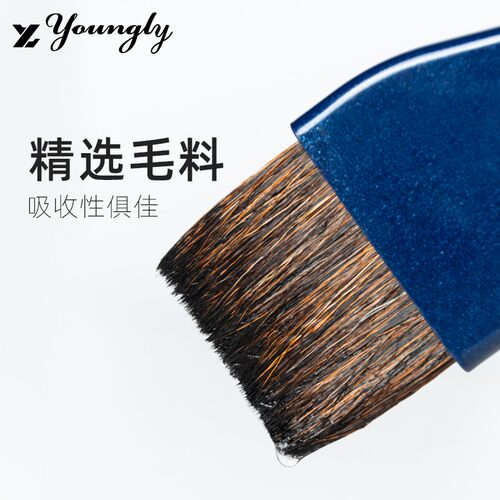 永利黑貂排刷水彩国画水粉油画手绘笔刷套装美术专用羊毛板刷丙烯